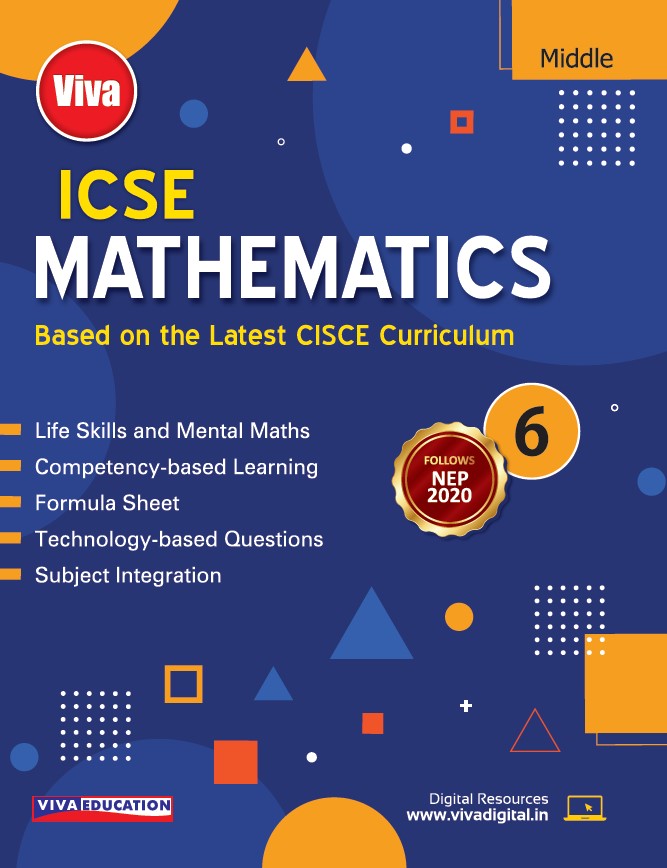 ICSE Mathematics, NEP - NCF Edition, Book 6