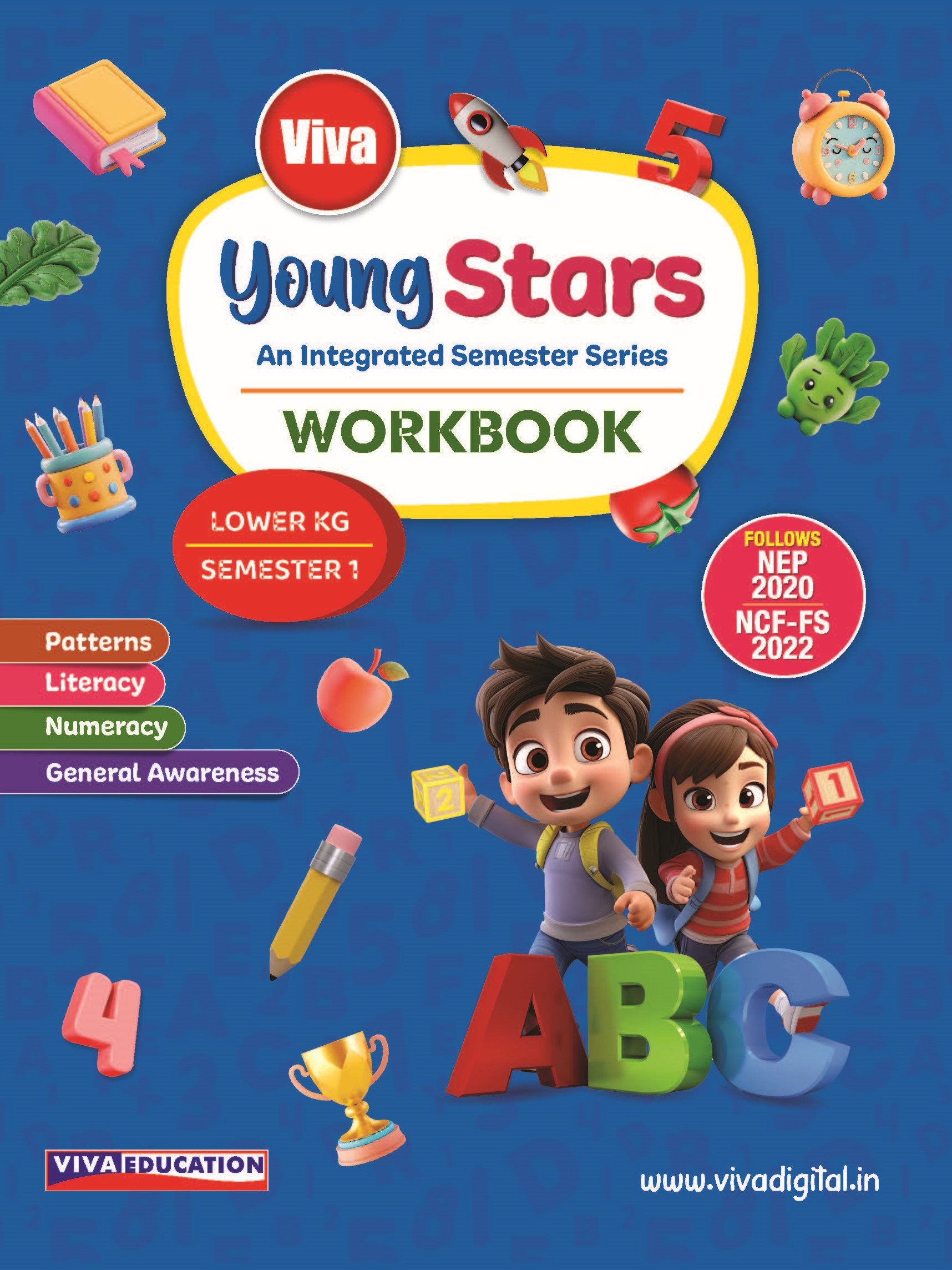 Young Stars: Lower KG, Workbook Semester 1