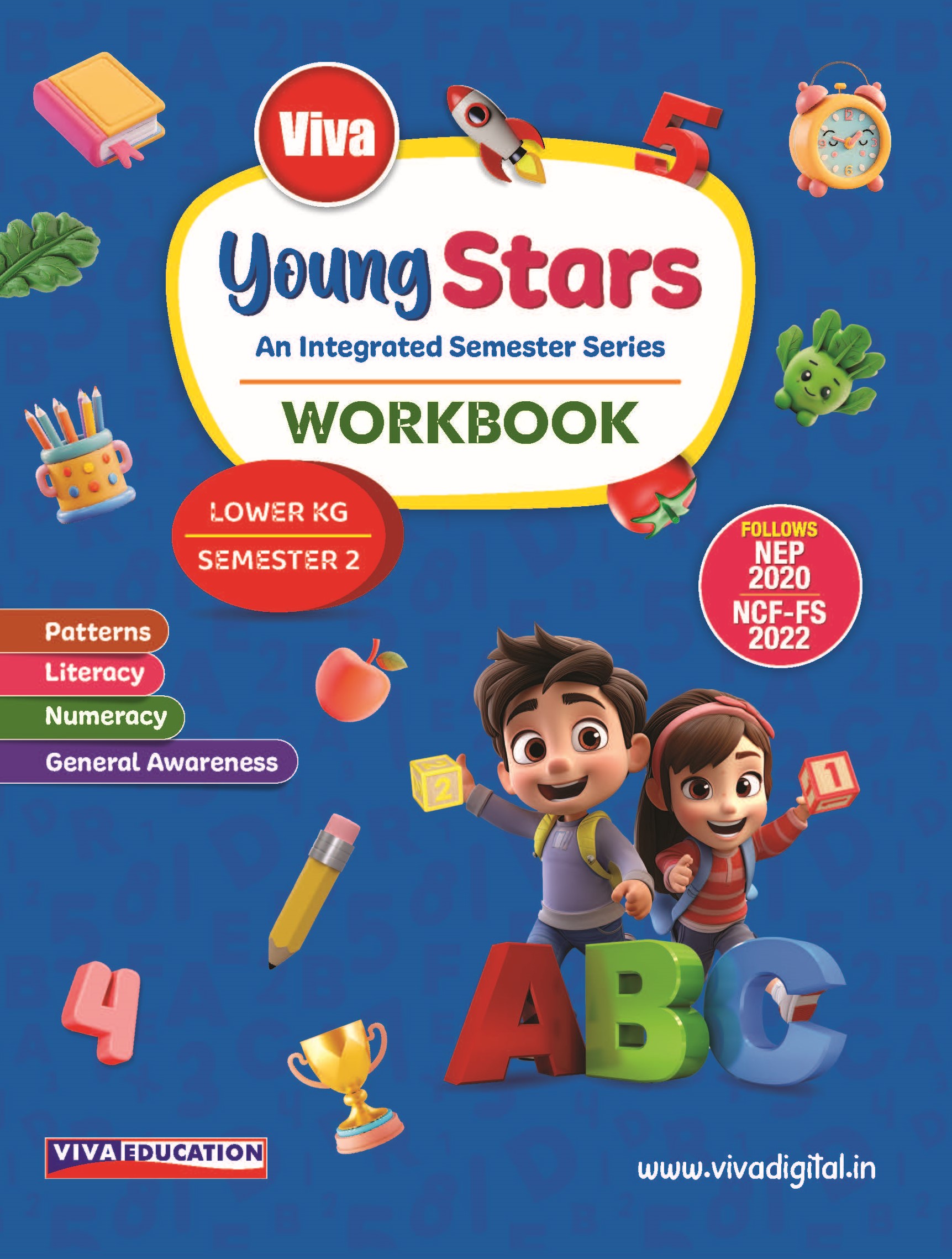 Young Stars: Lower KG, Workbook Semester 2