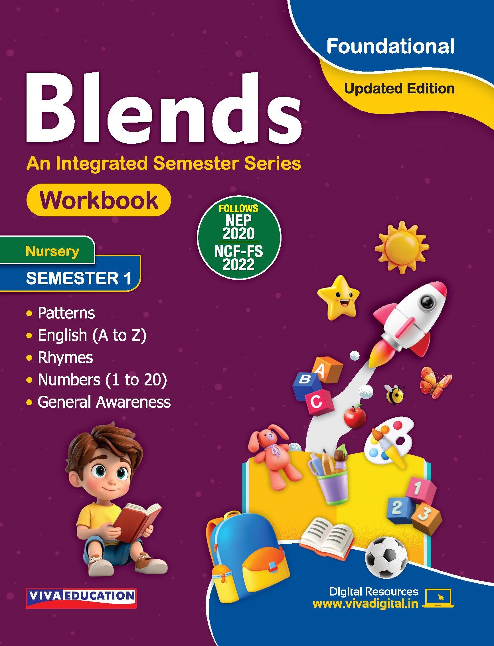 Blends Workbook Nursery Semester 1 (Updated Edition)