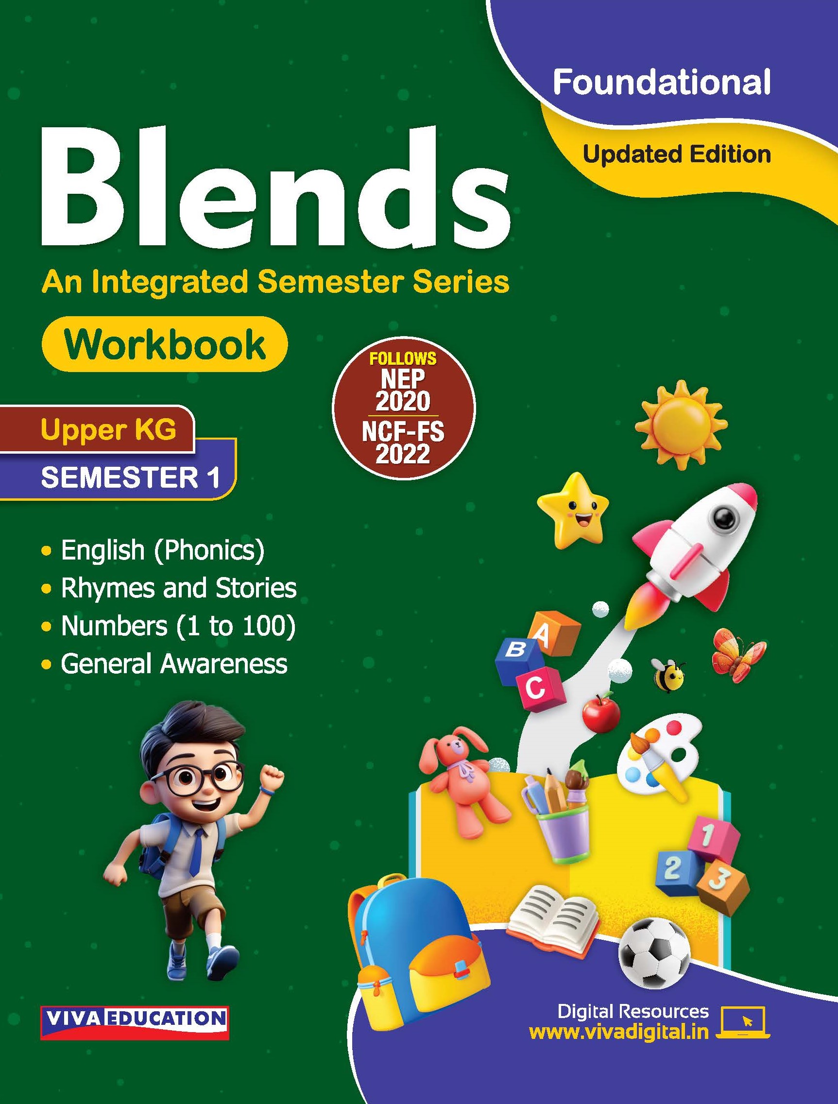 Blends Workbook Upper KG Semester 1 (Updated Edition)