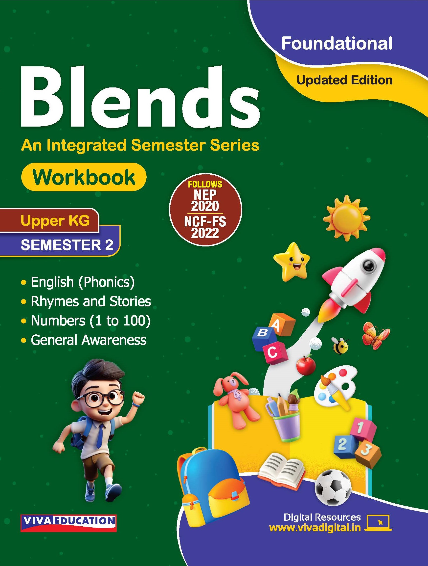 Blends Workbook Upper KG Semester 2 (Updated Edition)